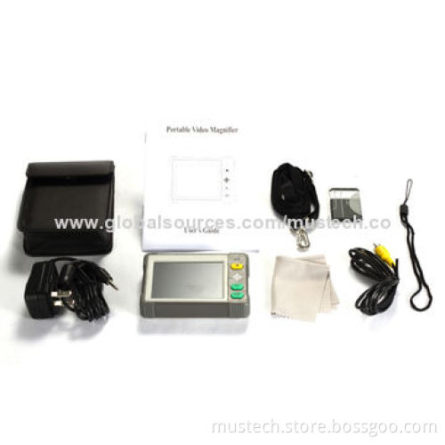 3.5-inch Handheld Portable Video Magnifier with Rechargeable Li-ion Battery